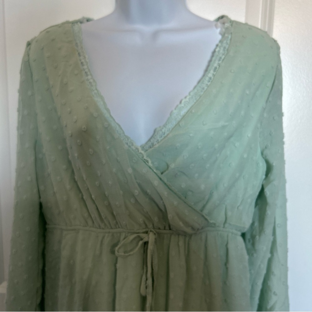 No Comment NY LA Women’s Large Green Dress - Picture 3 of 7